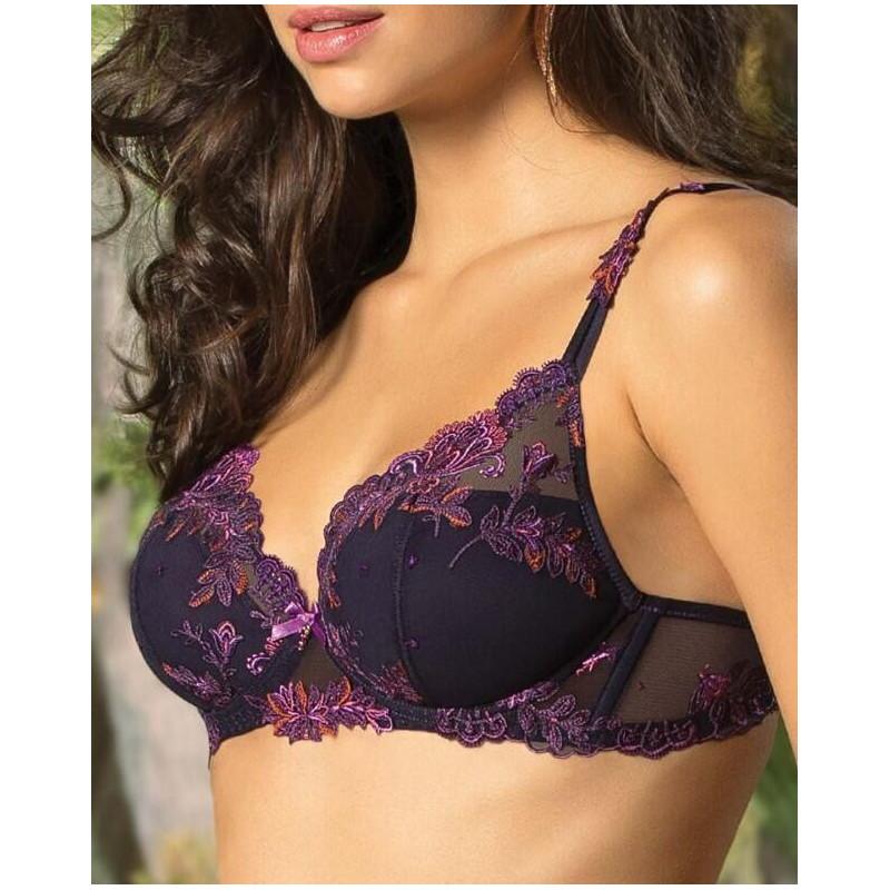 Soutien gorge plongant Foret lumiére pourpre