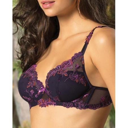 Soutien gorge plongant Foret lumiére pourpre