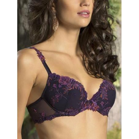 Soutien gorge Lise charmel Plongeant Foret lumiére Pourpre