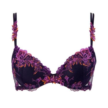 Soutien gorge Lise charmel Plongeant Foret lumiére Pourpre