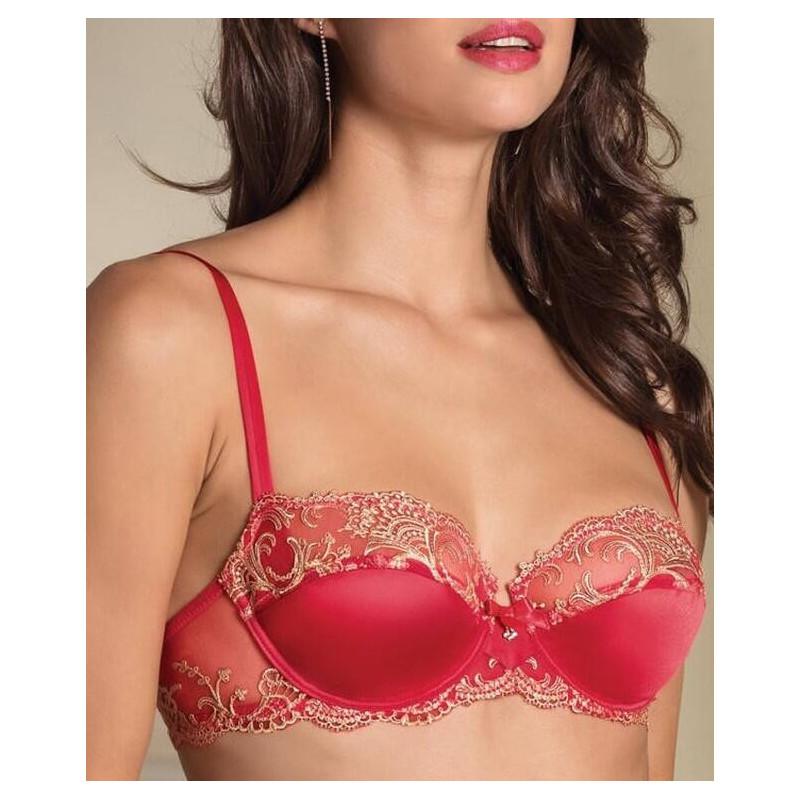 Soutien gorge Lise Charmel Balconnet Splendeur de soie Santal