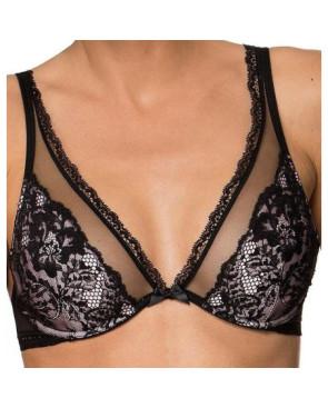 Soutien gorge Lise Charmel triangle plongeante resille lotus