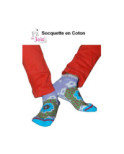 Fil de Joie Socquette Fleurs et Pois