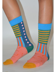 Chaussettes de clown à pois