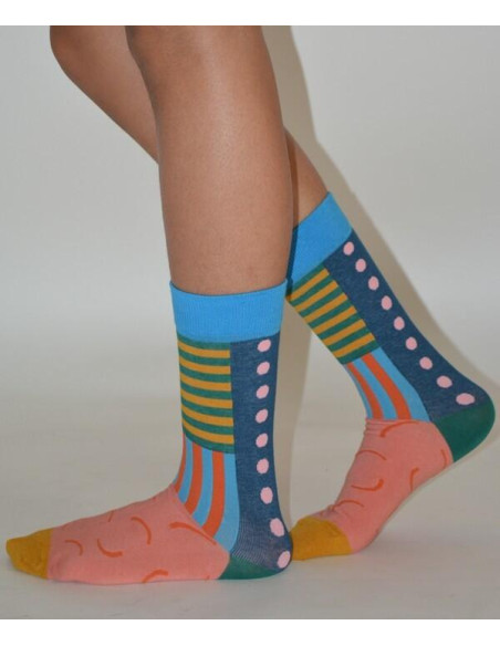 Chaussettes de clown à pois profil