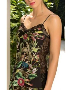 Caraco Lise Charmel Imprimé et dentelle fleurs de jungle