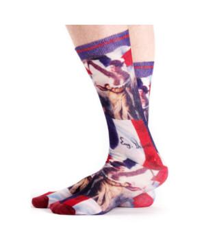 Chaussettes-bambou-imprimé-la-Liberté-Delacroix