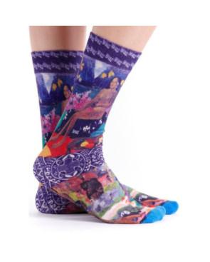 Chaussettes Bambou Peintures des iles Gaugin