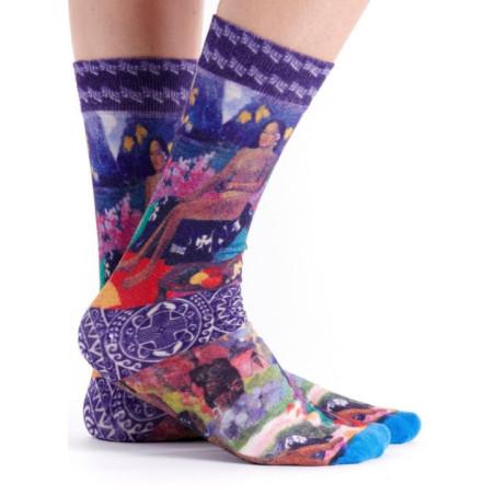 Chaussettes Bambou Peintures des iles Gaugin