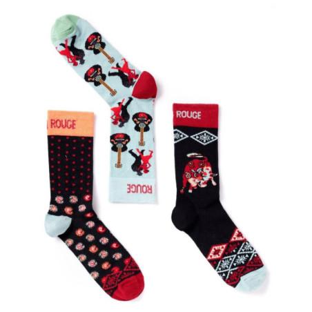 Coffret de 3 paires de chaussettes Ruban rouge Argentina