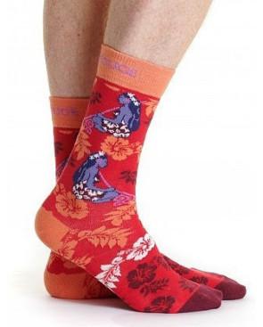  Chaussettes-ruban-rouges-femme-des-iles-rouge-Rubah