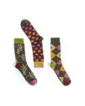 Coffret de chaussettes ruban rouge homme Girafe
