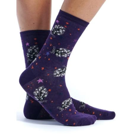 Chaussettes Ruban Rouges Plumes des étoiles