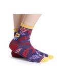 Chaussettes Rubans Rouges Hawai Violet