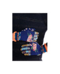 Gants Dub et Drino Bleu Fleuri MeliMelo