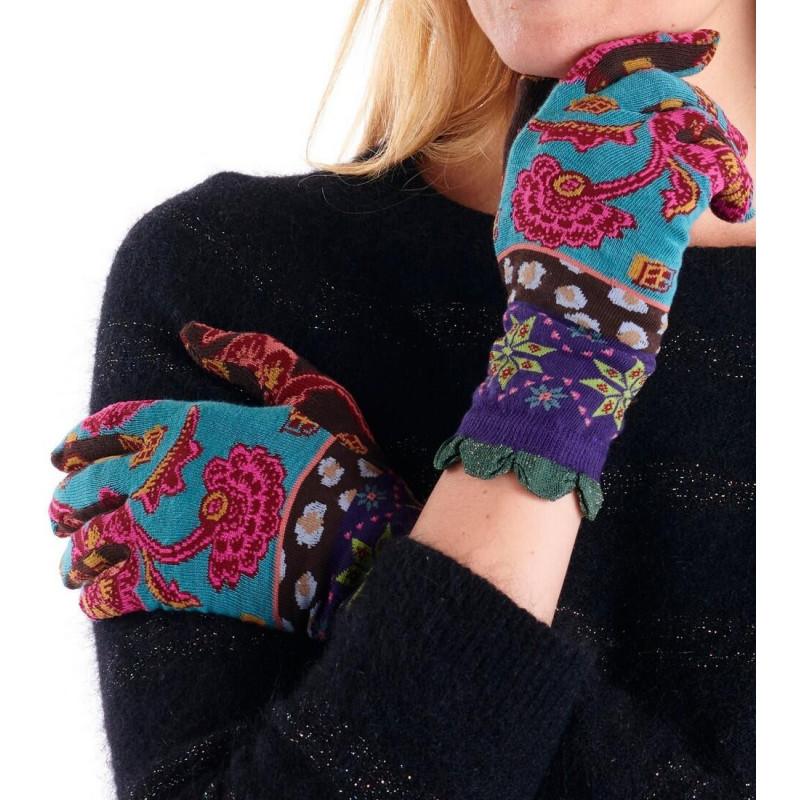 Gants Coton Dub et Drino Fleurs Dye