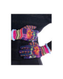 Gants Dub et Drino Violette Scott Fleuri