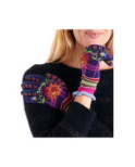 Gants Dub et Drino Violette Scott Fleuri