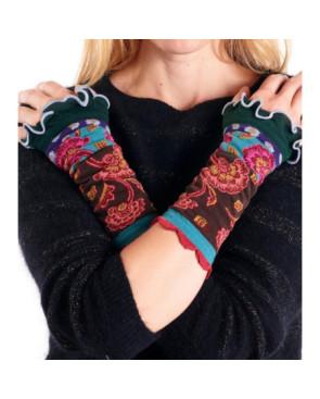 Mitaines fantaisie Fleurs Dye Dub et Drino