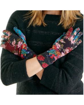  Gants Dub et Drino Plumetis Fleuri en bambou imprimé