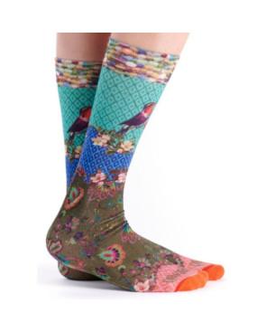 Chaussettes Bambou Dub et Drino imprimé Oiseaux