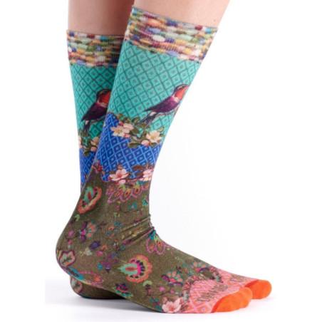 Chaussettes Bambou Dub et Drino imprimé Oiseaux