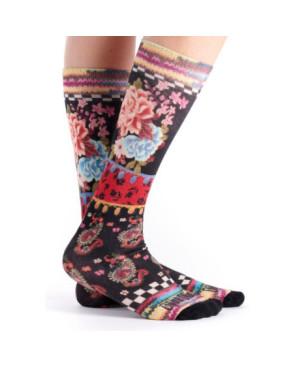 Chaussettes Dub et drino Imprimé Bambou Cachemire Fleuri