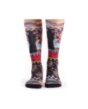 Chaussettes Bambou Dub et drino imprimé cachemire Fleuri