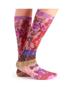 Chaussettes-Dub-et-Drino-Bambou-Noeud-Pap-fleuris
