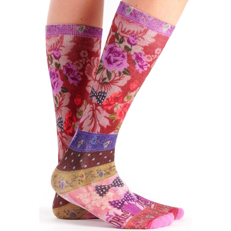 Chaussettes Bambou Dub et drino imprimé Noeud Pap