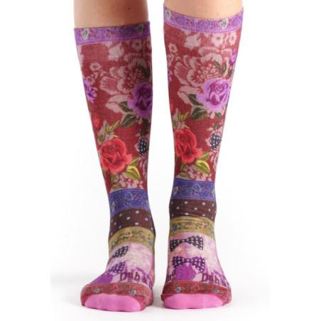 Chaussettes Bambou Dub et drino imprimé Noeud Pap