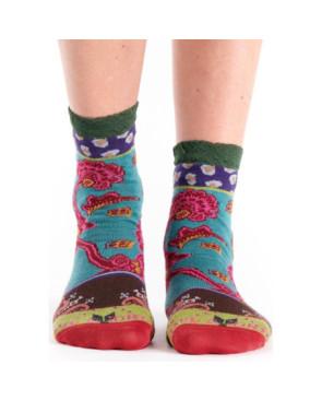 Chaussettes Dub et Drino Fleurs dye
