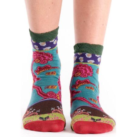 Chaussettes Dub et Drino Fleurs dye
