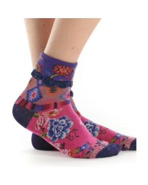 Chaussettes Dub et dRino Revers souple Fleurs nomade