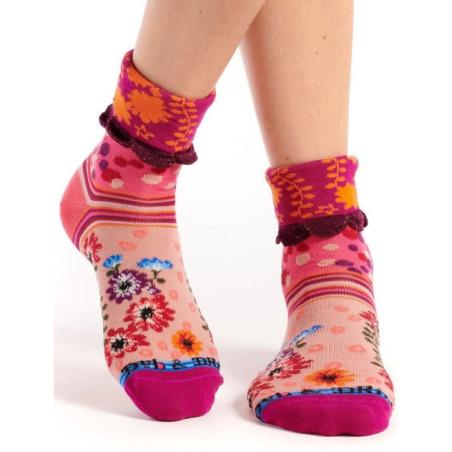 Chaussettes Dub et Drino eclat fleuri