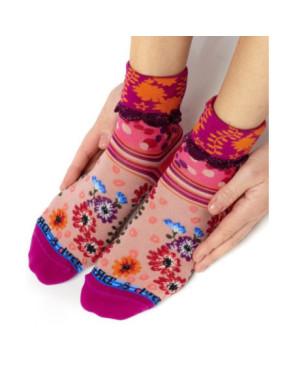 Chaussettes Dub Et Drino Revers Eclat Fleuri