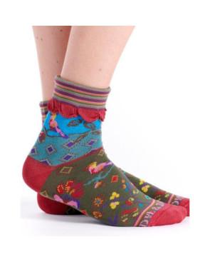 Chaussettes Dub et Drino Revers paradis Perruche