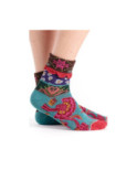 Chaussettes Dub et Drino Revers Fleurs Dye