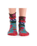 Chaussettes Dub et Drino Revers Fleurs Dye