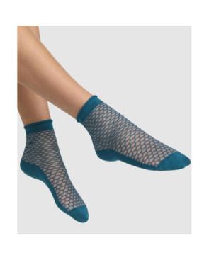 Socquette Madame Dim Maille Losange coton