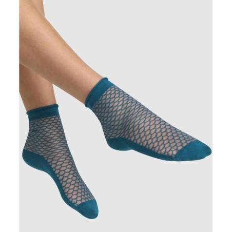 Socquette Madame Dim Maille Losange coton