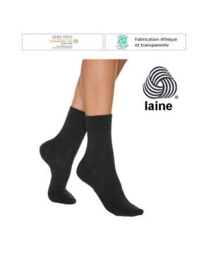 Chaussettes Dim Hiver en laine et coton fine