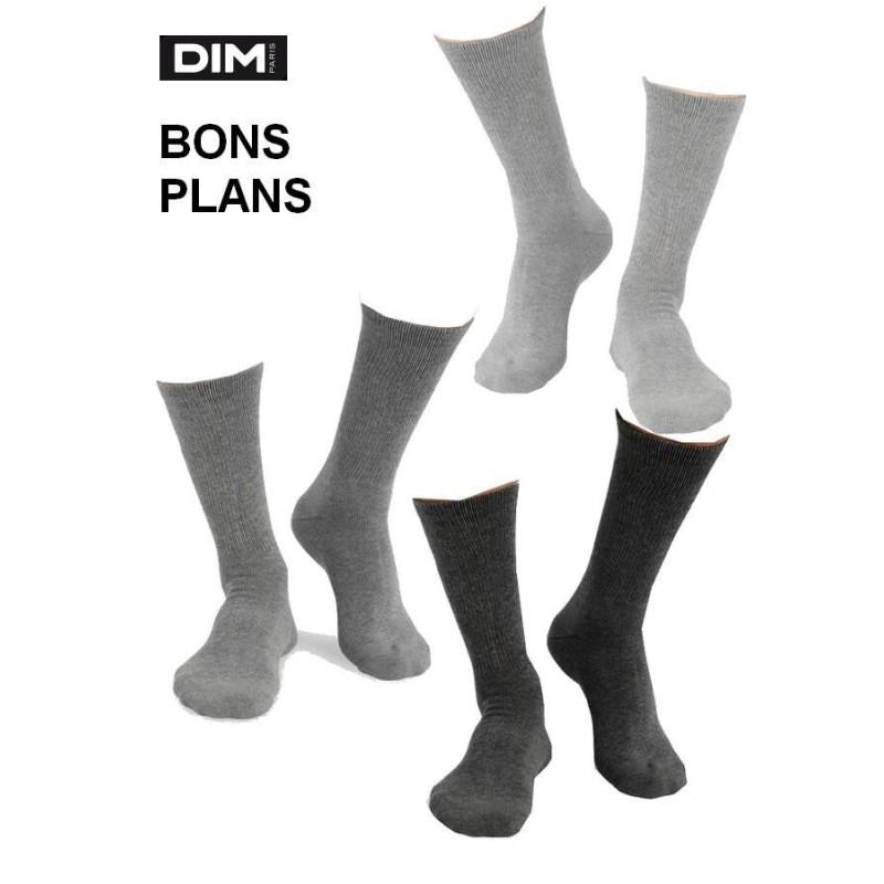 Chaussettes Dim Homme Lot de 3 Bon Plan