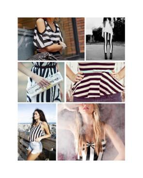  tendances Rayures verticales noires et blanches