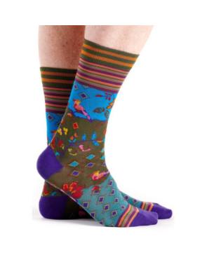 Chaussettes Dub et Drino Fleurs Paradisier