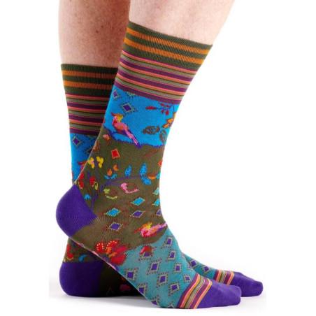 Chaussettes Dub et Drino Fleurs Paradisier