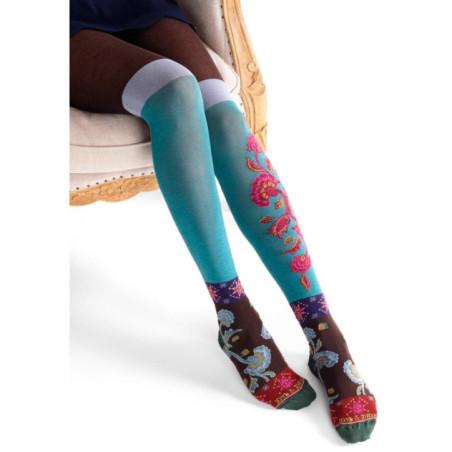 collant dub et drino Hiver Fleurs Dye
