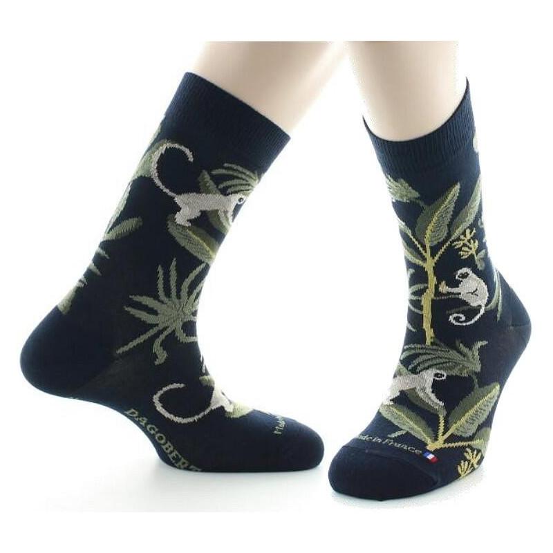 Chaussettes Dagobert à L'envers Jungle Coton bio