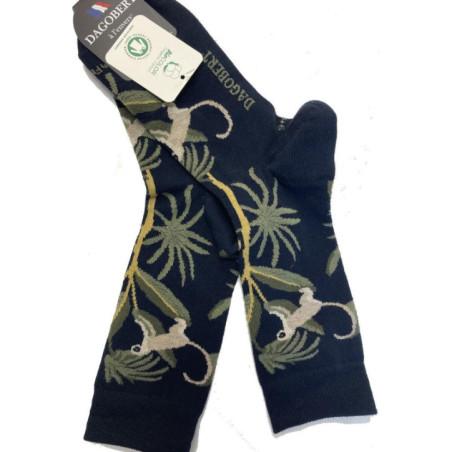 Chaussettes Dagobert à L'envers Jungle Coton bio