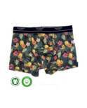Boxer Dagobert à L'envers coton bio Ananas Fleuri